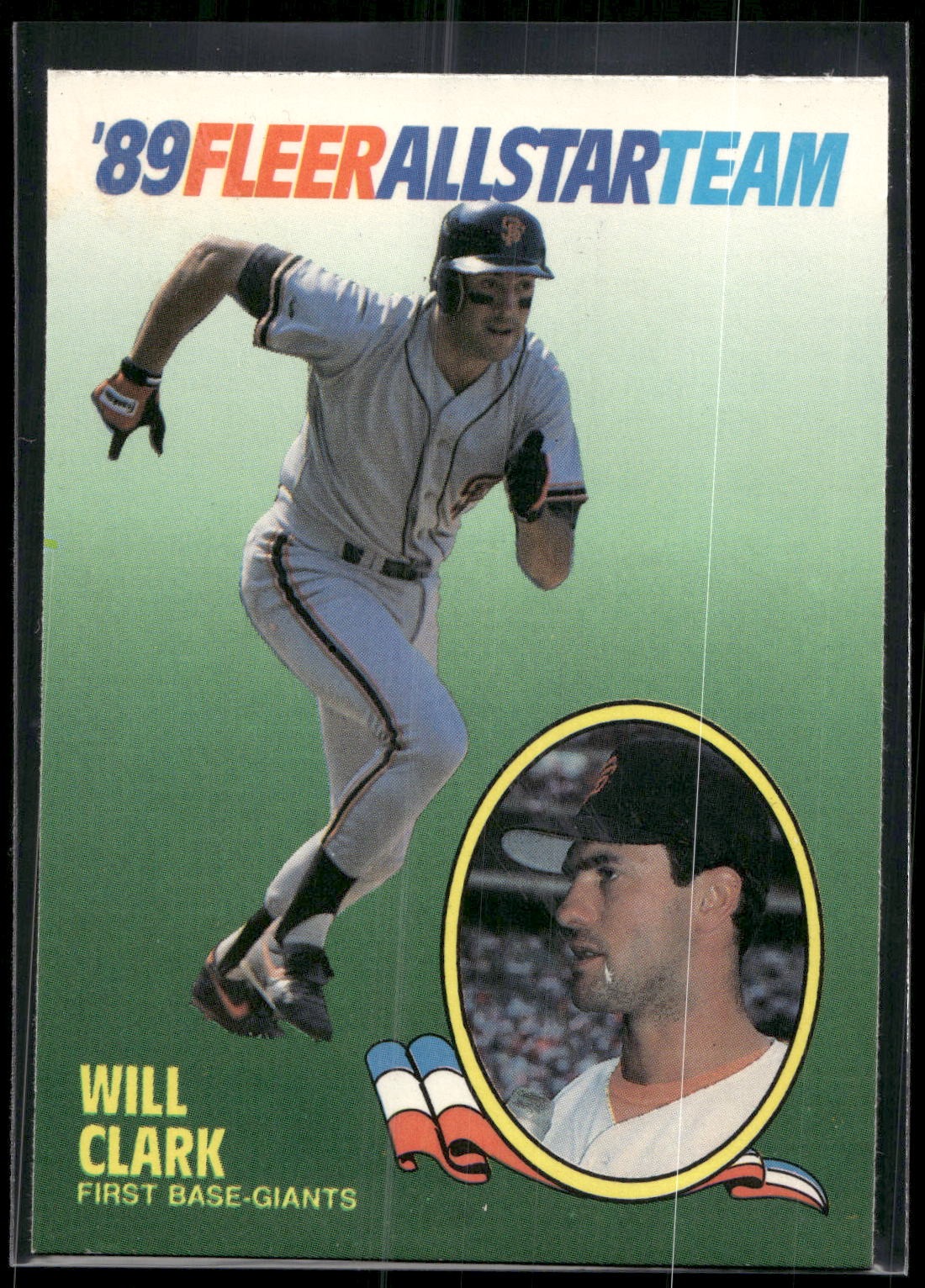 1989 Fleer #3 Will Clark '89 Fleer All-Star Team