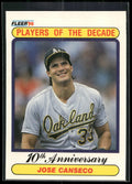 1990 Fleer #629 Jose Canseco