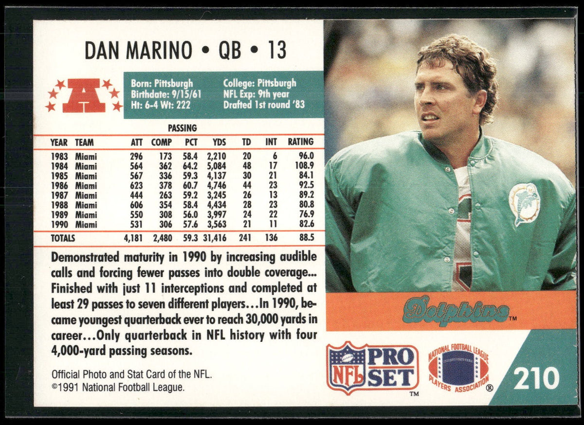 1991 Pro Set Spanish #131 Dan Marino