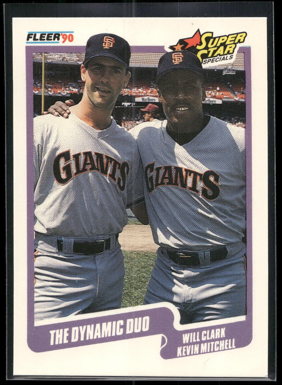 1990 Fleer #637b Will Clark / Kevin Mitchell