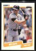 1990 Fleer #54b Will Clark