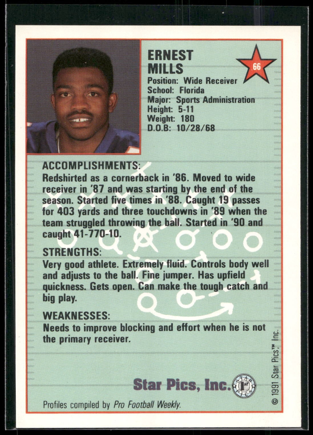 1991 Star Pics #66 Ernie Mills