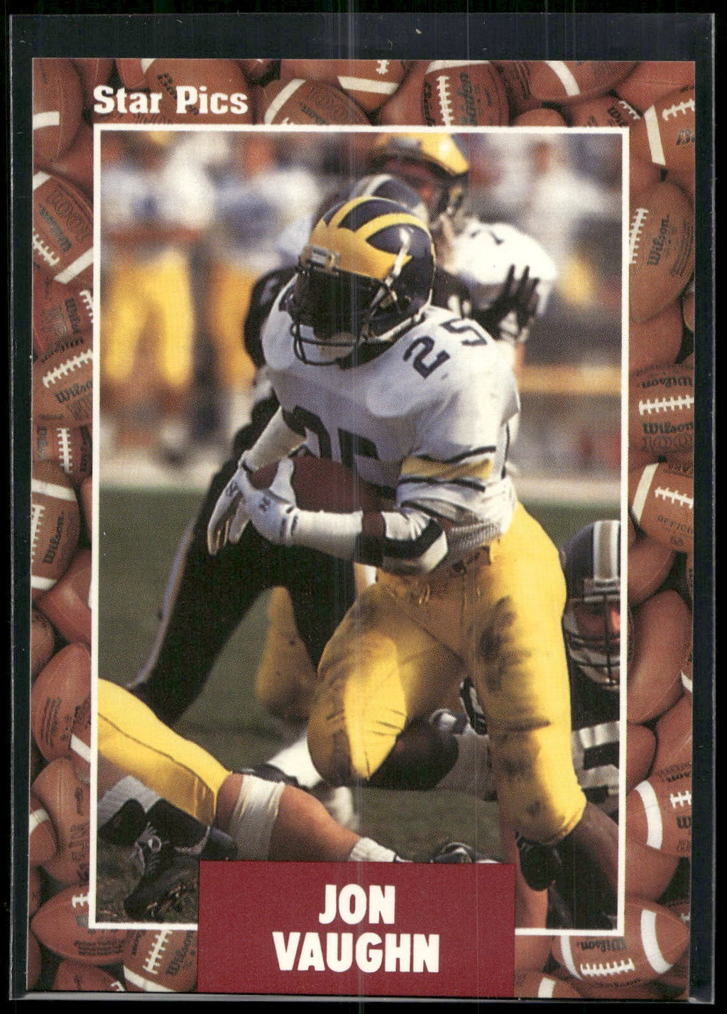 1991 Star Pics #72 Jon Vaughn