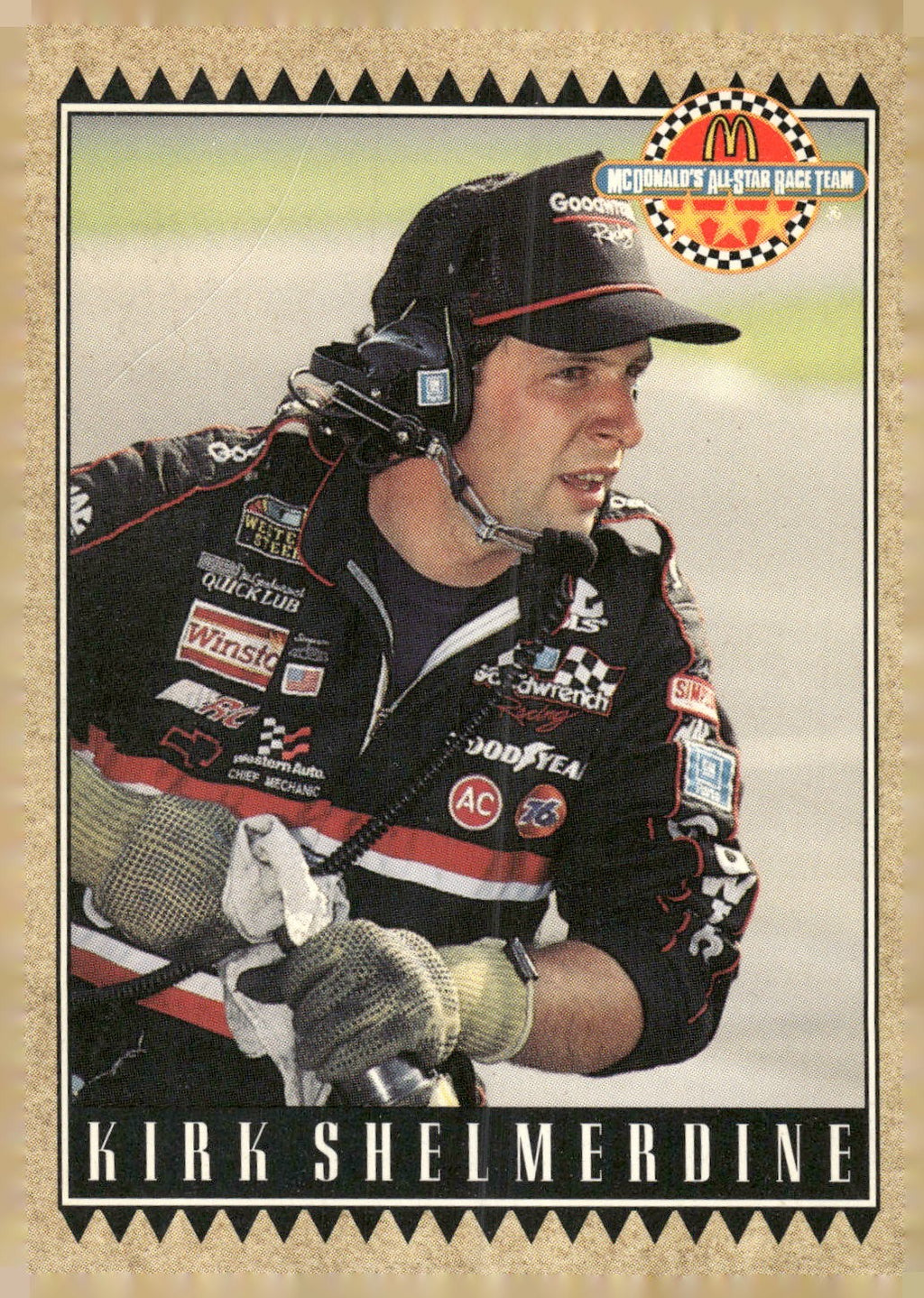 1992 Maxx McDonald's All-Star Race Team #8 Kirk Shelmerdine