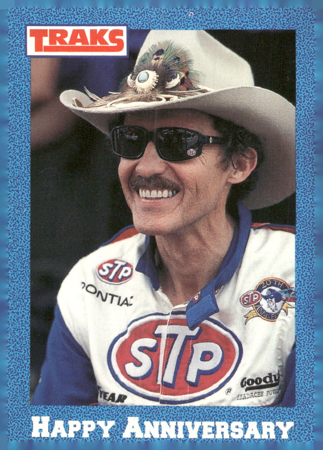 1991 Traks Richard Petty #43 Happy Anniversary (1990 Highlights)