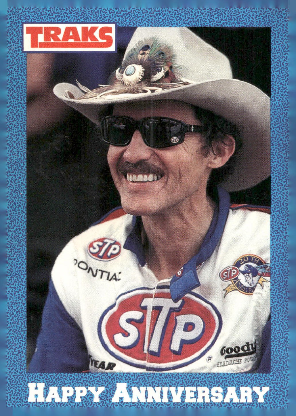 1991 Traks Richard Petty #43 Happy Anniversary (1990 Highlights)