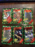 6 Packs - 1995 Fleer Christmas Cards Complete 6 Pack Lot