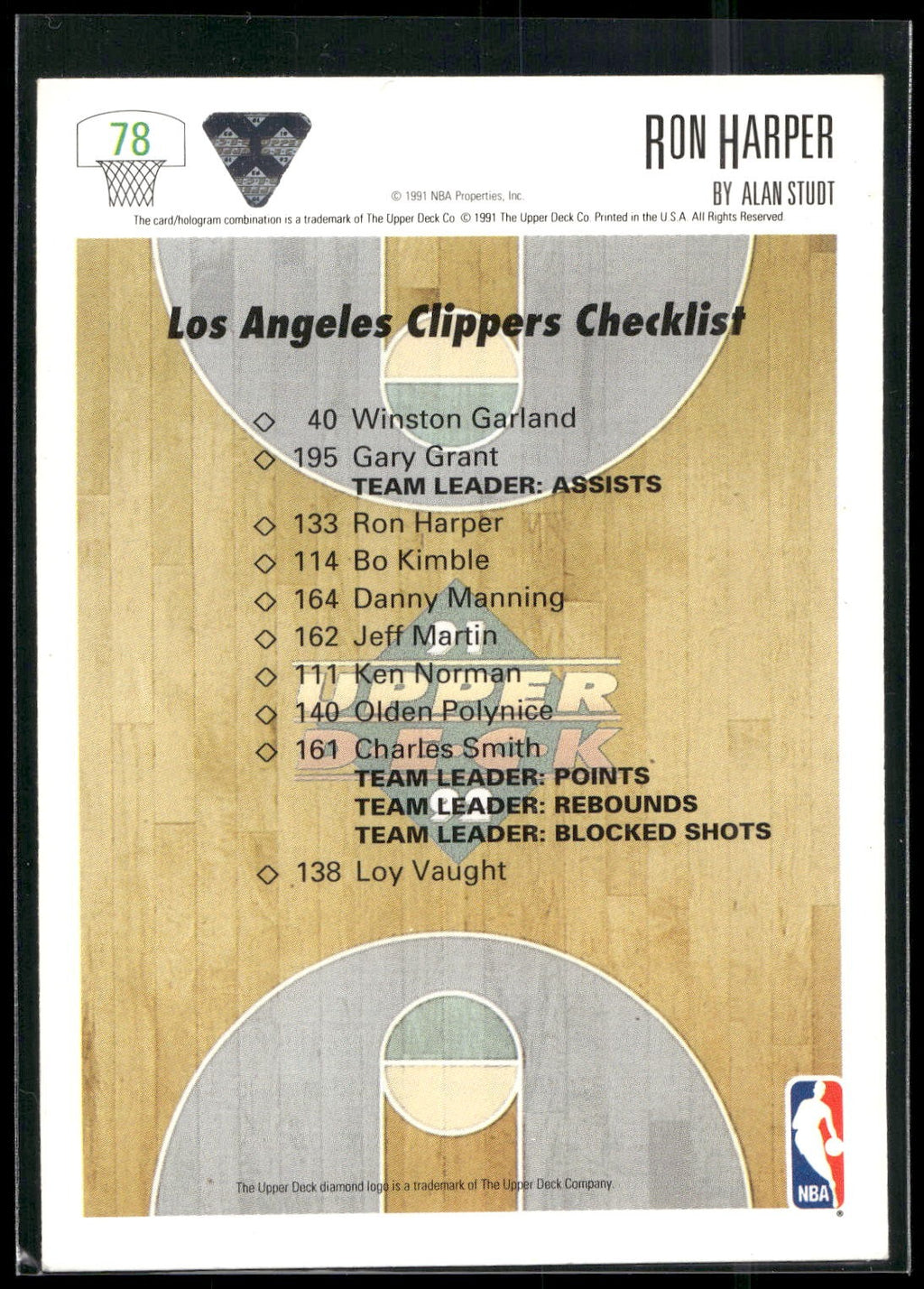 1991-92 Upper Deck #78 Ron Harper