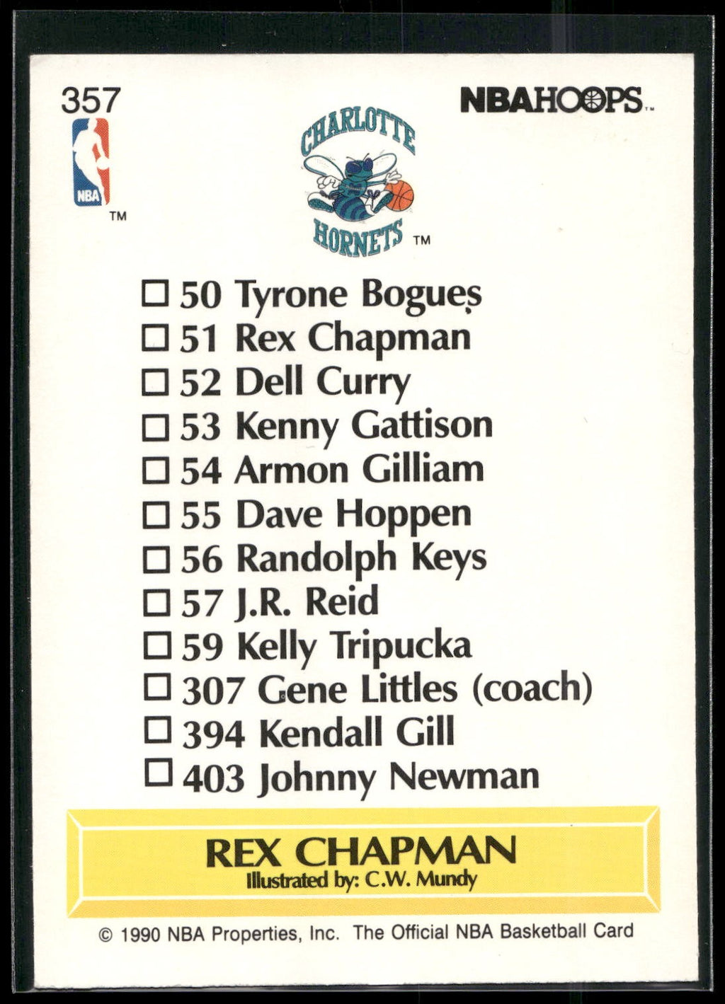 1990-91 Hoops #357 Rex Chapman