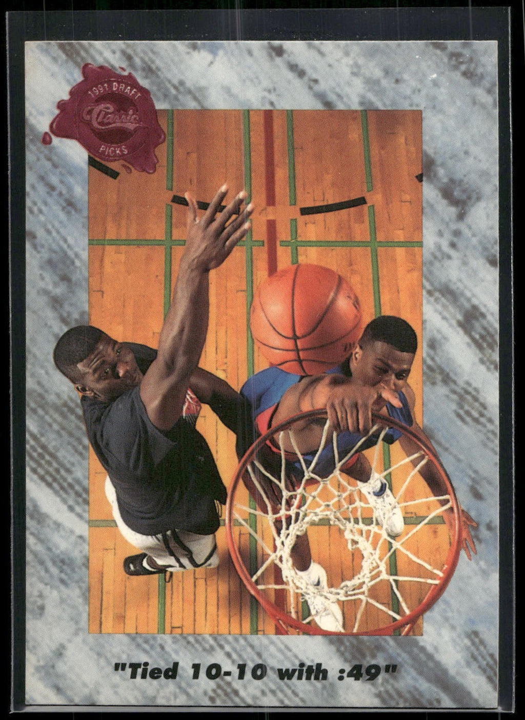 1991 Classic Four Sport #202 "Tied 10-10 with :49"