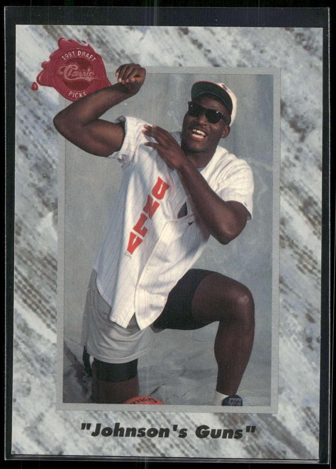 1991 Classic Four Sport #LP6 Johnson's Guns Limited Prints