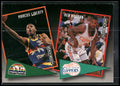 1992-93 SkyBox #ST12 Marcus Liberty / Ken Norman School Ties