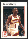 1991-92 Hoops #335 Travis Mays