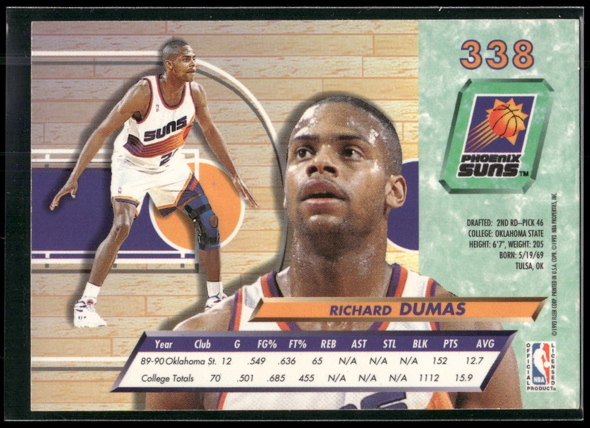 1992-93 Ultra #338 Richard Dumas