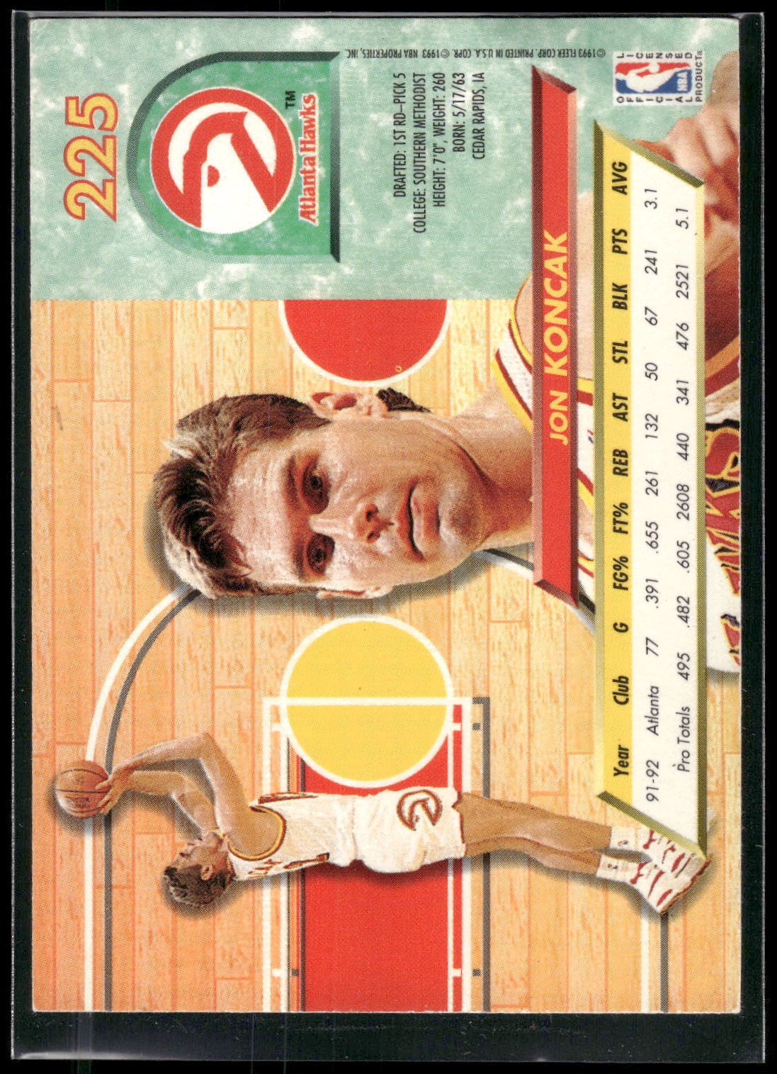 1992-93 Ultra #225 Jon Koncak