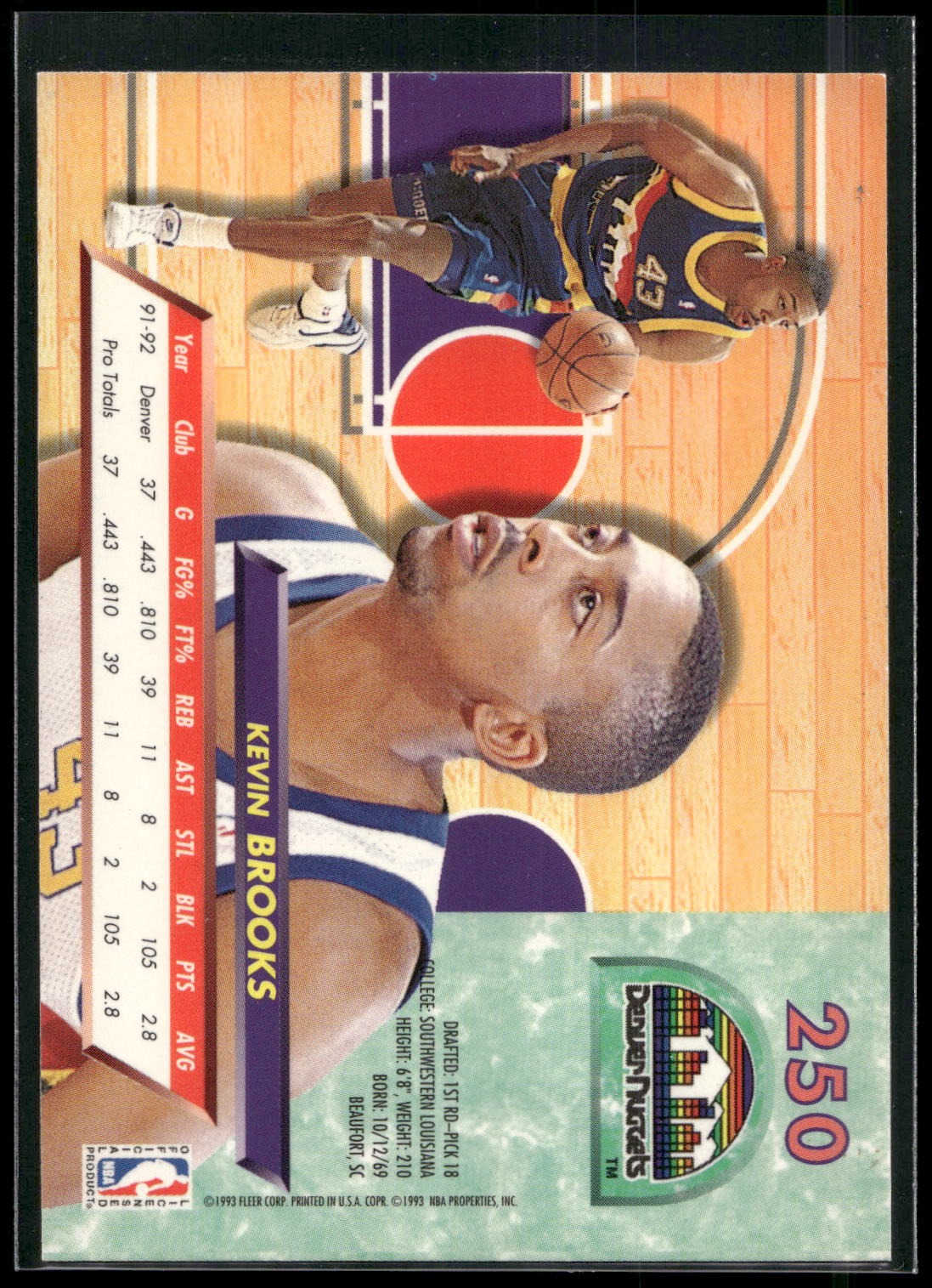1992-93 Ultra #250 Kevin Brooks