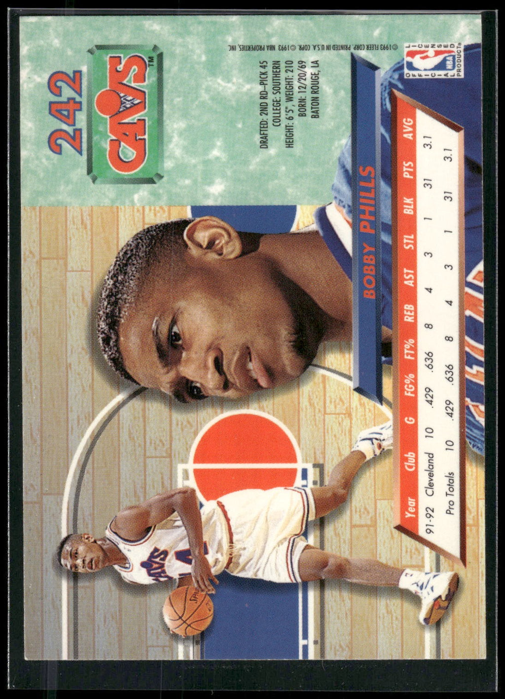 1992-93 Ultra #242 Bobby Phills