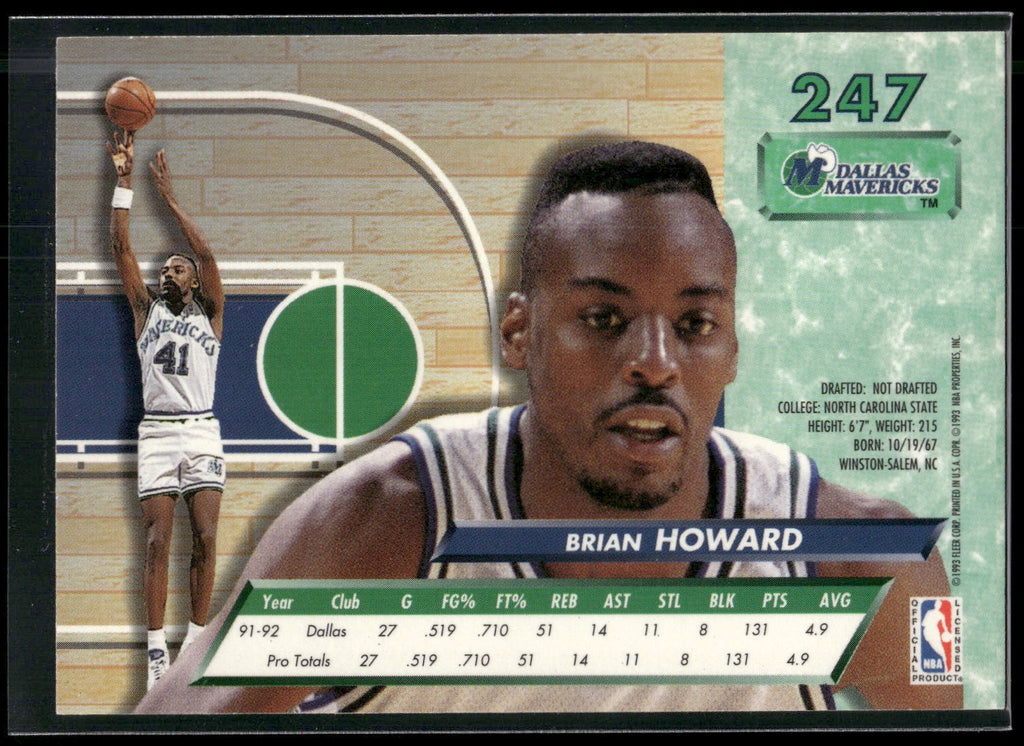 1992-93 Ultra #247 Brian Howard