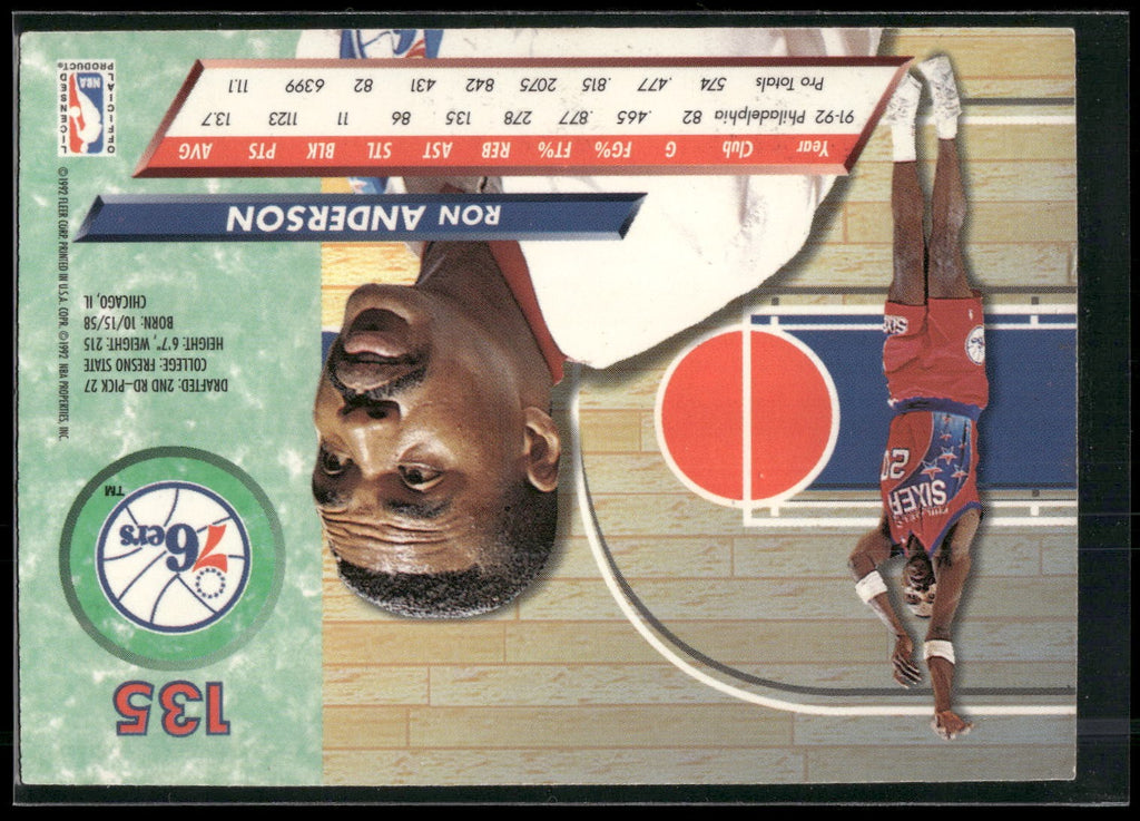 1992-93 Ultra #135 Ron Anderson