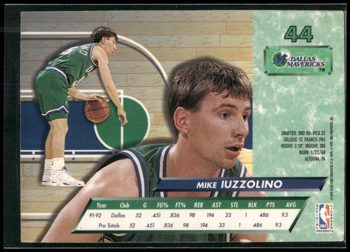 1992-93 Ultra #44 Mike Iuzzolino