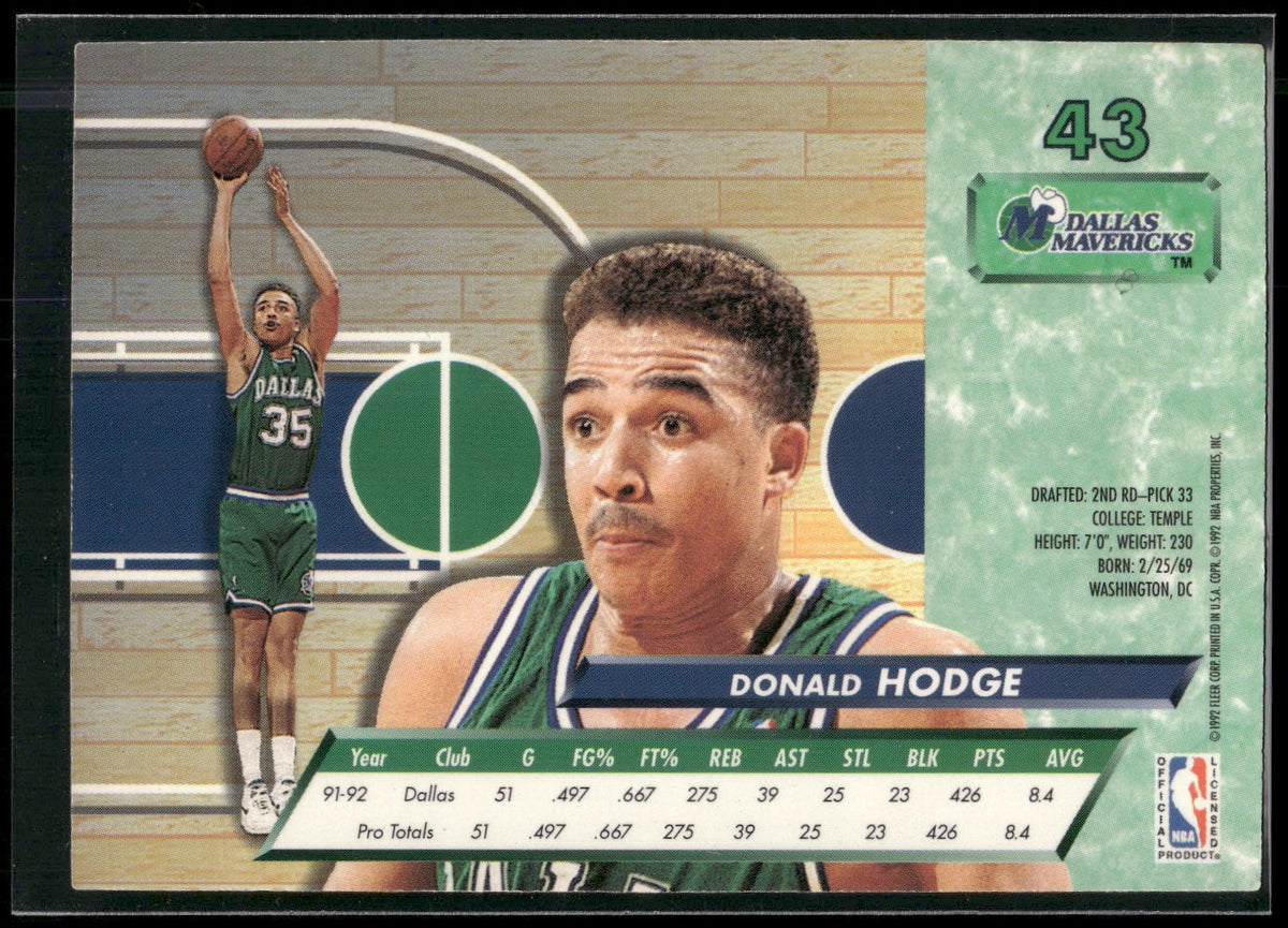 1992-93 Ultra #43 Donald Hodge