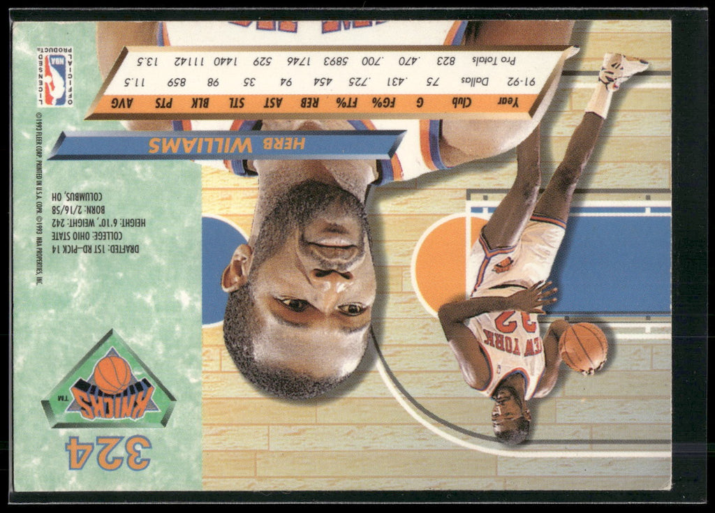 1992-93 Ultra #324 Herb Williams