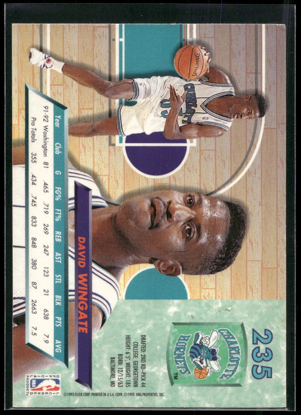 1992-93 Ultra #235 David Wingate