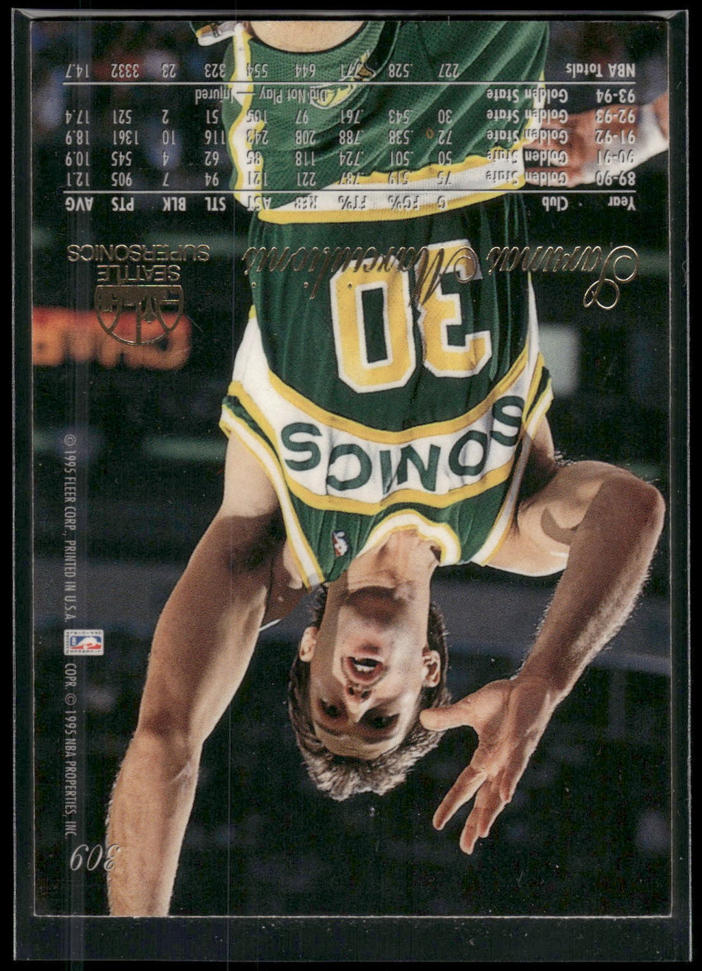 1994-95 Flair #309 Sarunas Marciulionis