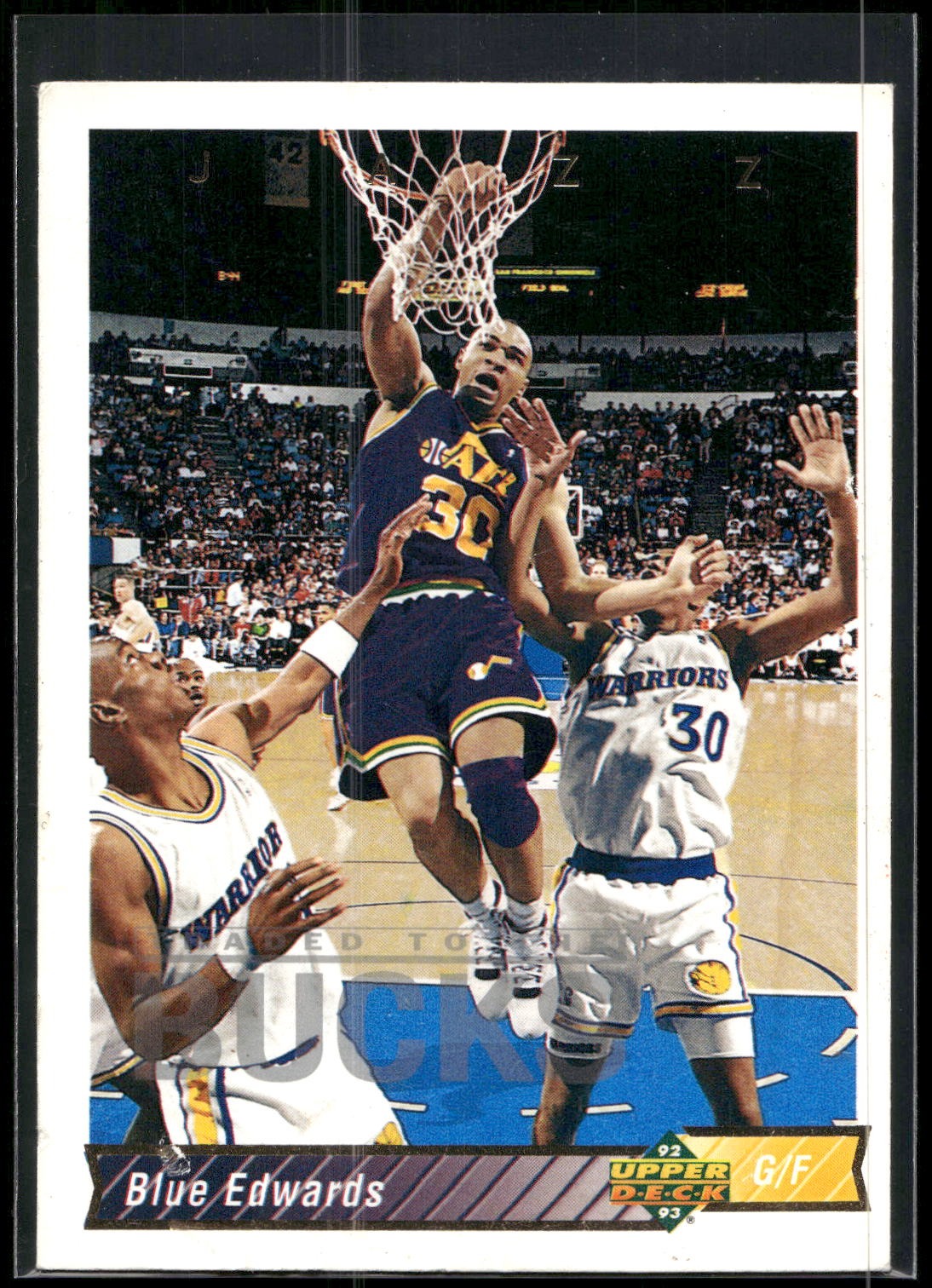 1992-93 Upper Deck #87b Blue Edwards