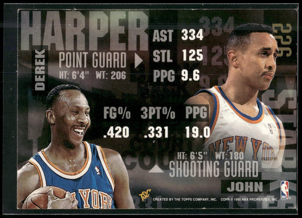 1994-95 Stadium Club #226 John Starks / Derek Harper