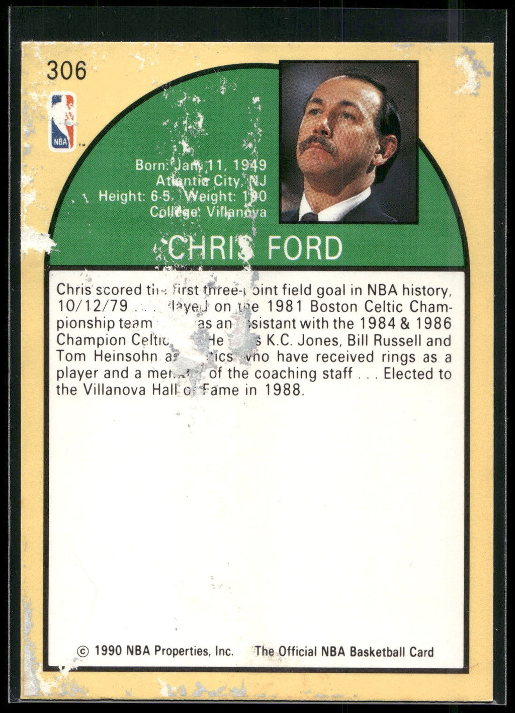 1990-91 Hoops #306 Chris Ford