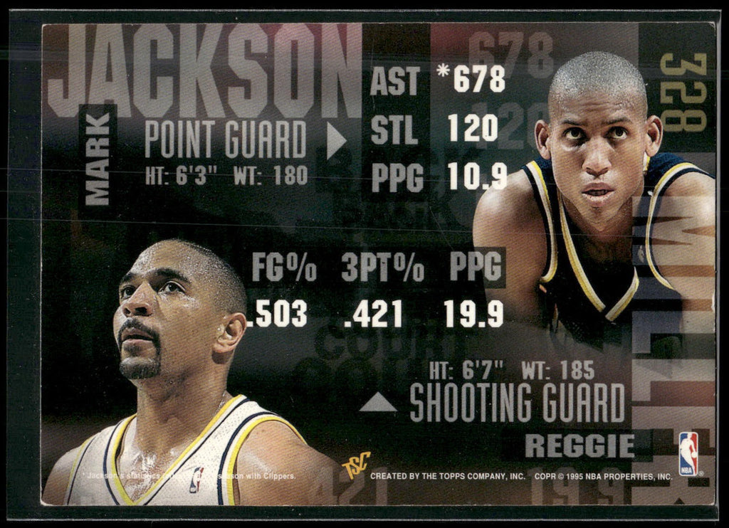 1994-95 Stadium Club #328 Reggie Miller / Mark Jackson BCT, EXCH Super Teams NBA