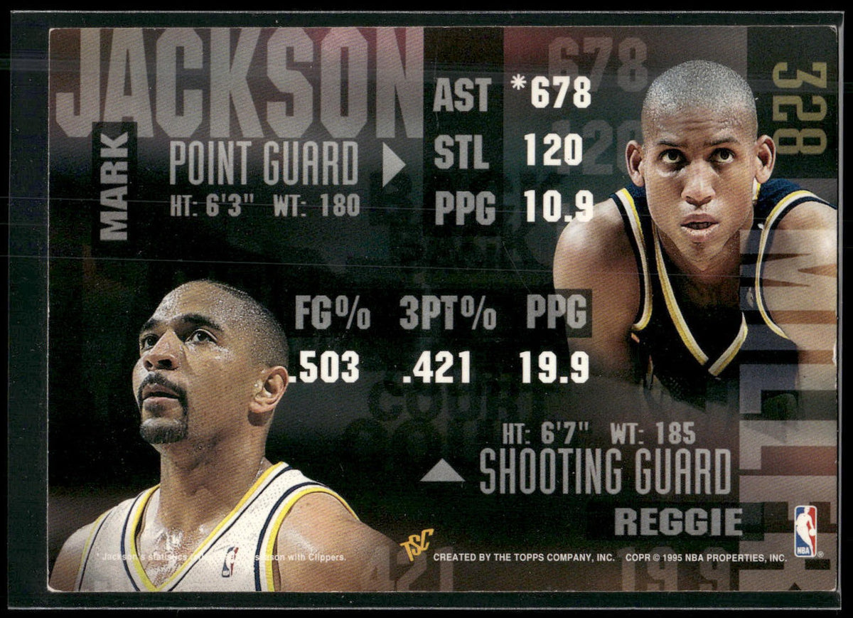 1994-95 Stadium Club #328 Reggie Miller / Mark Jackson BCT, EXCH Super Teams NBA