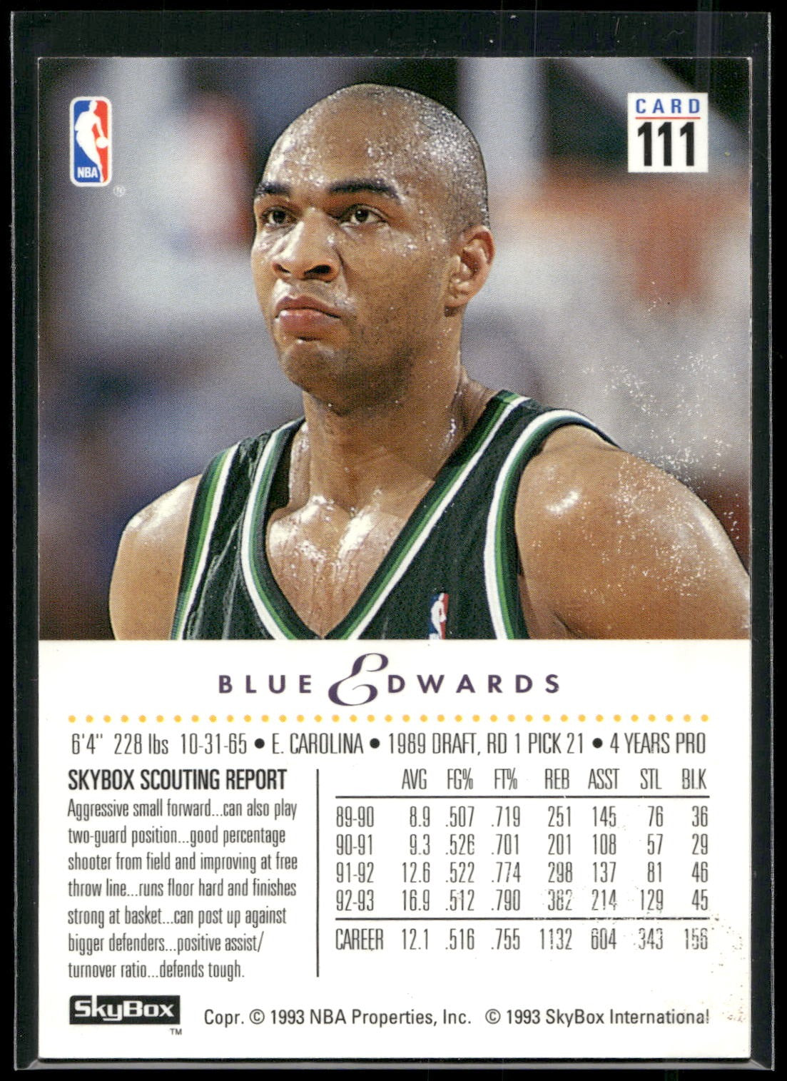 1993-94 SkyBox Premium #189 Ervin Johnson