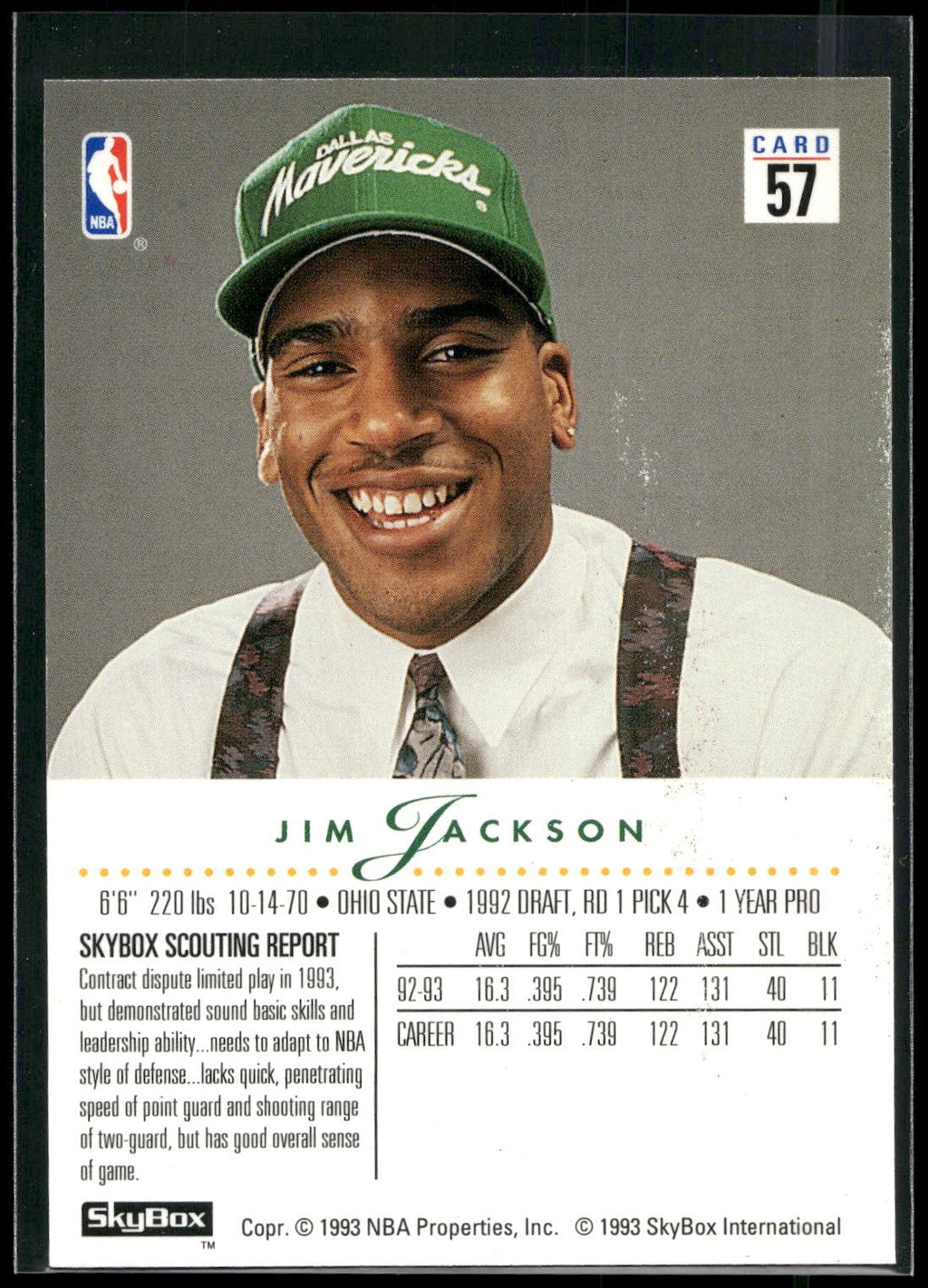 1993-94 SkyBox Premium #57 Jim Jackson