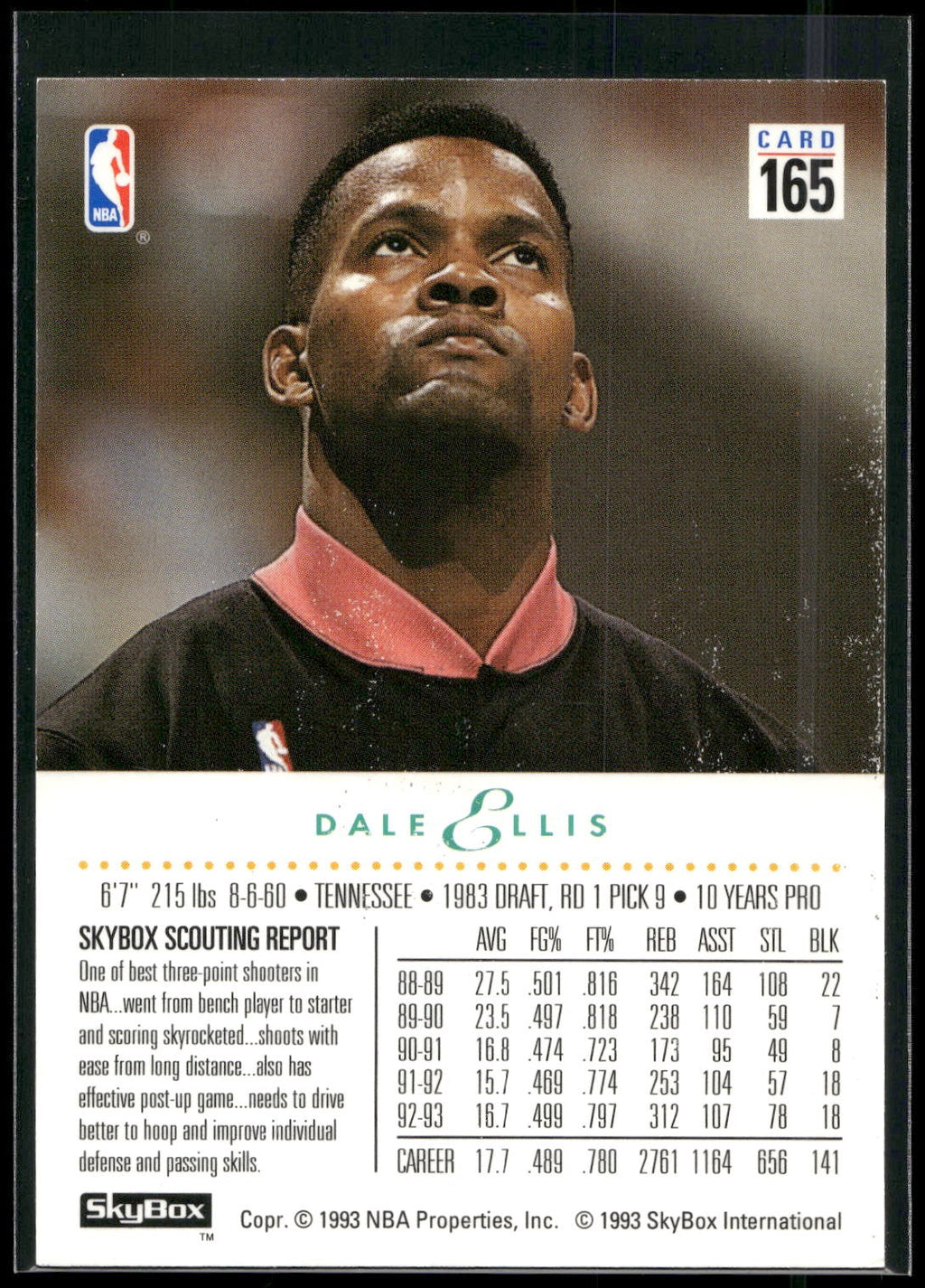 1993-94 SkyBox Premium #165 Dale Ellis