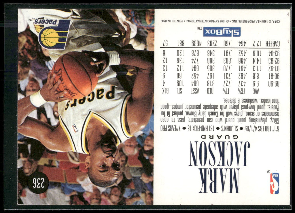 1994-95 SkyBox Premium #236 Mark Jackson