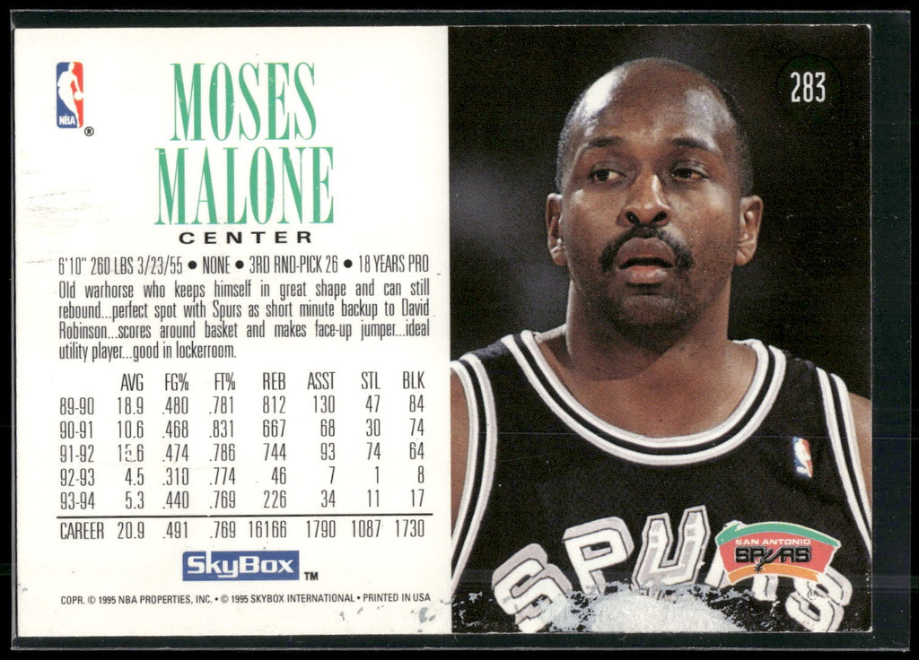 1994-95 SkyBox Premium #283 Moses Malone