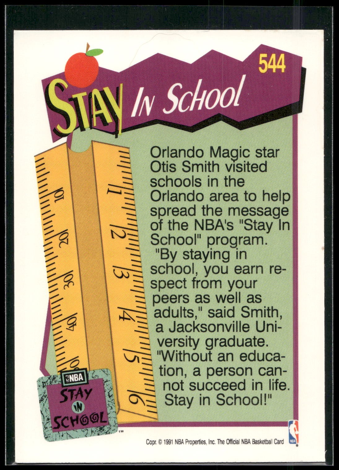 1991-92 Hoops #544 Otis Smith