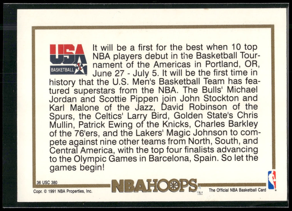 1991-92 Hoops #NNO Team USA Header