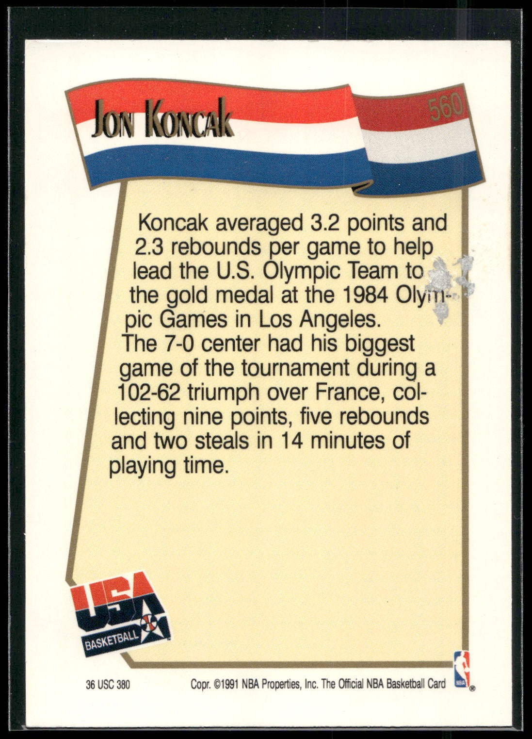 1991-92 Hoops #560 Jon Koncak