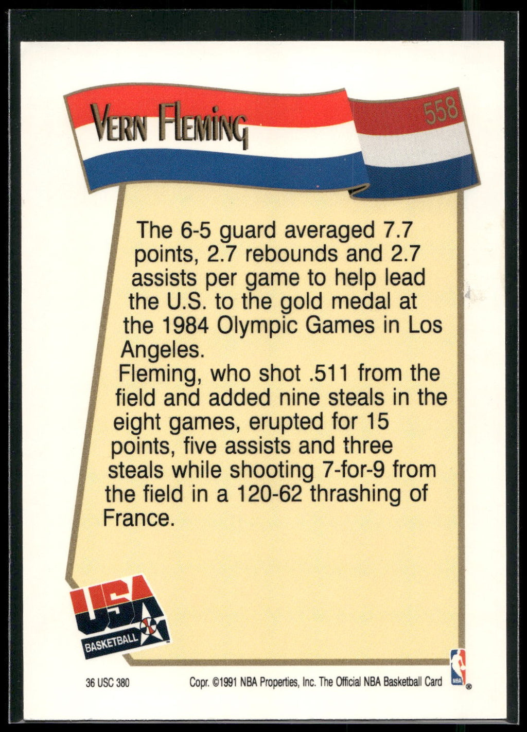 1991-92 Hoops #558 Vern Fleming