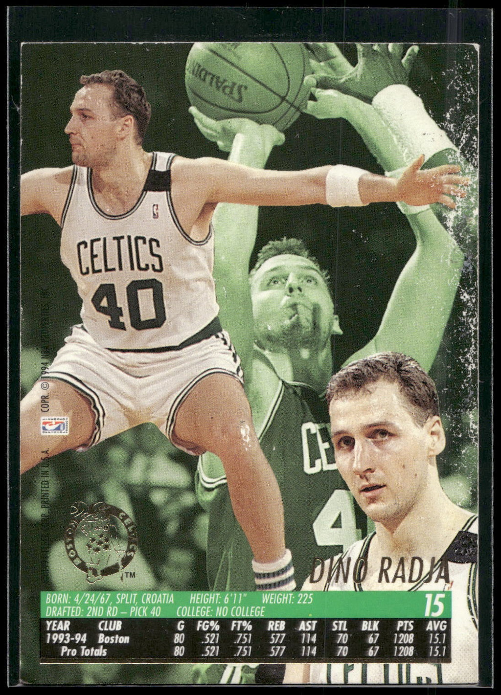 1994-95 Ultra #15 Dino Radja