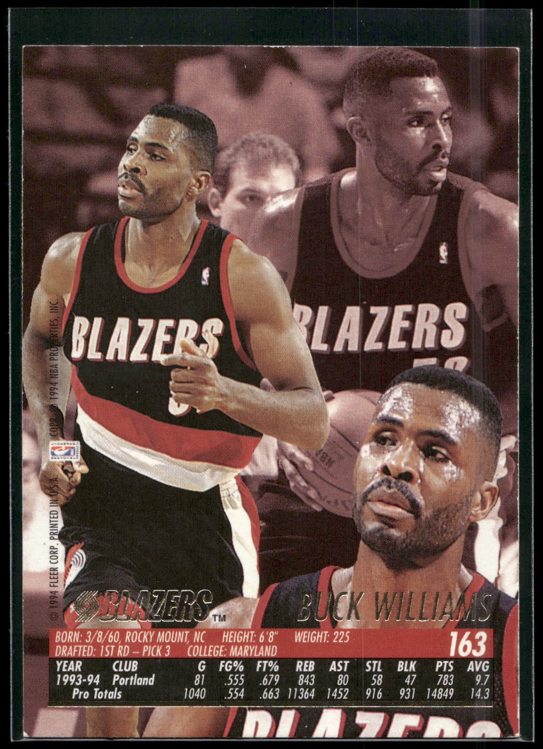 1994-95 Ultra #163 Buck Williams