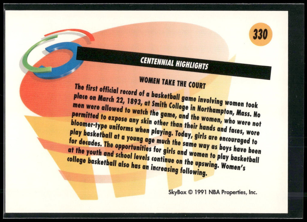 1991-92 SkyBox #330 Women Take the Court