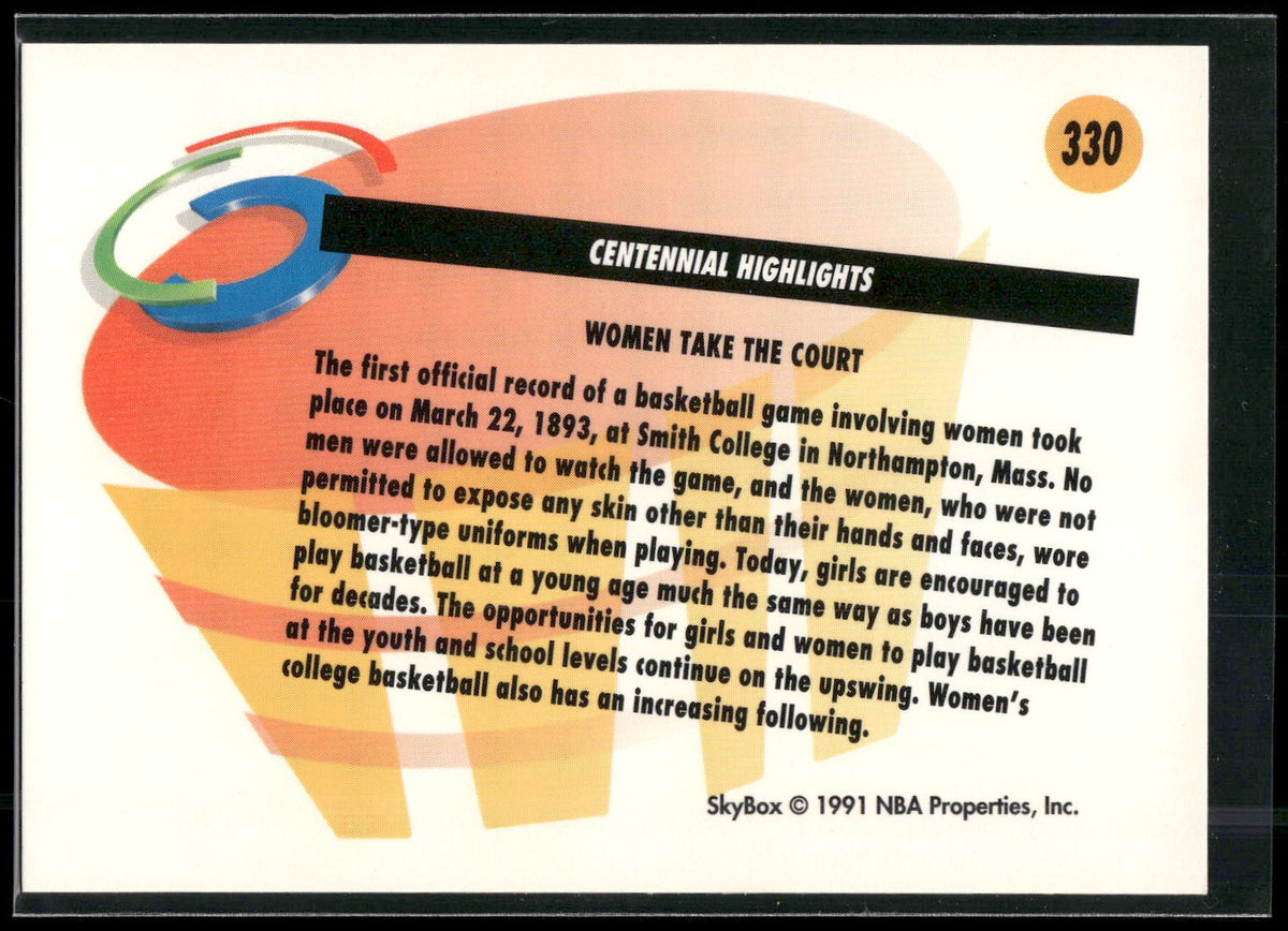 1991-92 SkyBox #330 Women Take the Court