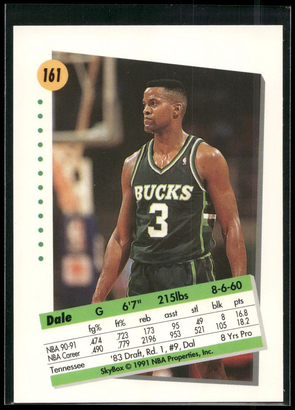 1991-92 SkyBox #161 Dale Ellis