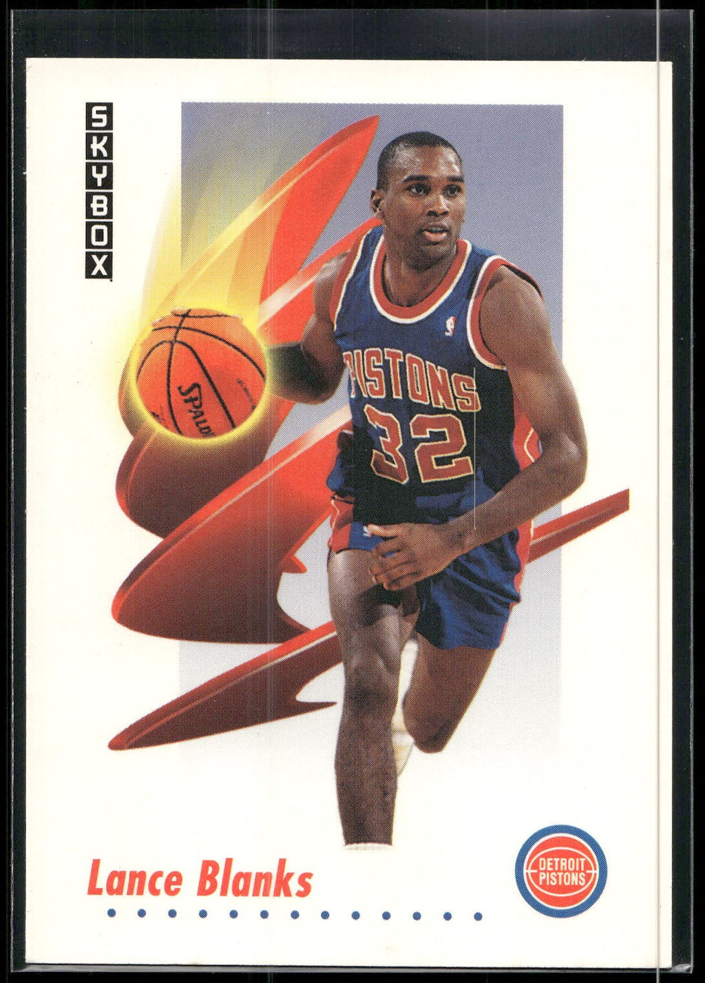1991-92 SkyBox #80 Lance Blanks
