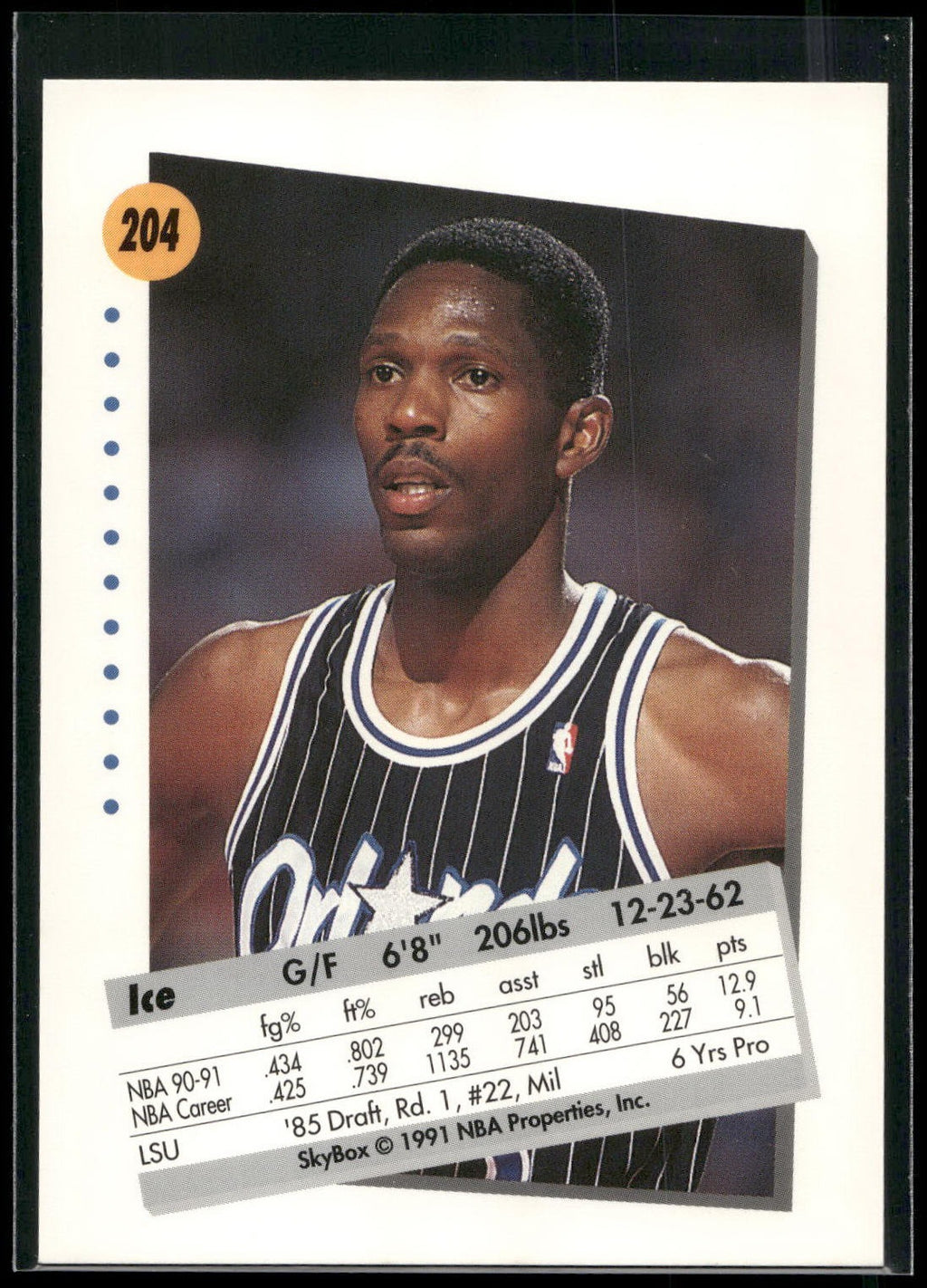 1991-92 SkyBox #204 Jerry Reynolds