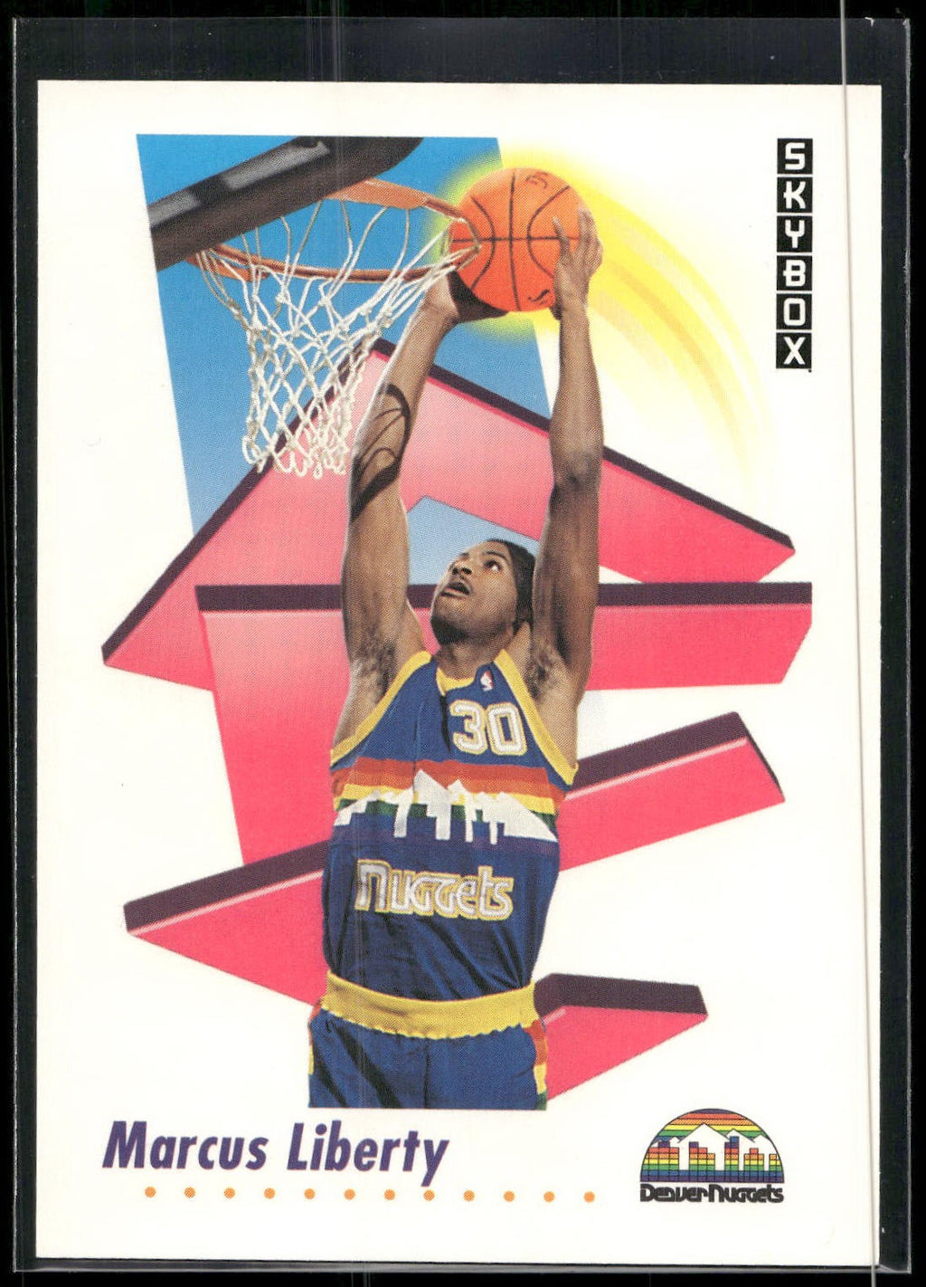 1991-92 SkyBox #72 Marcus Liberty